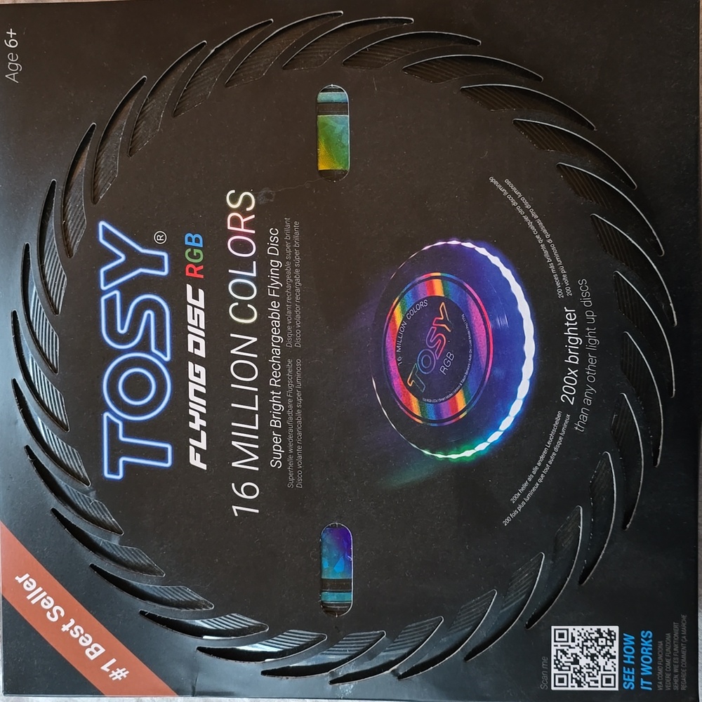 NIB Tosy: Flying Disc RGB (FRISBY)